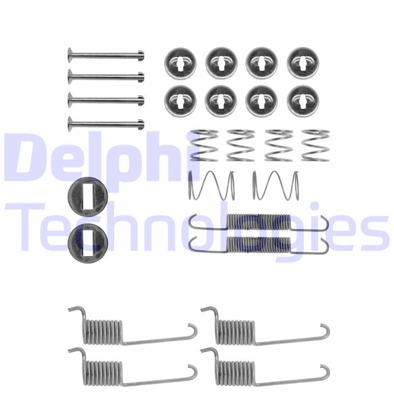 DELPHI Σετ βοηθ. εξαρτημάτων, σιαγόνες φρένου LY1196 Σετ βοηθητικα εξαρτημάτων σιαγόνες φρένου DELPHI Mercedes-Benz VITO LY1196