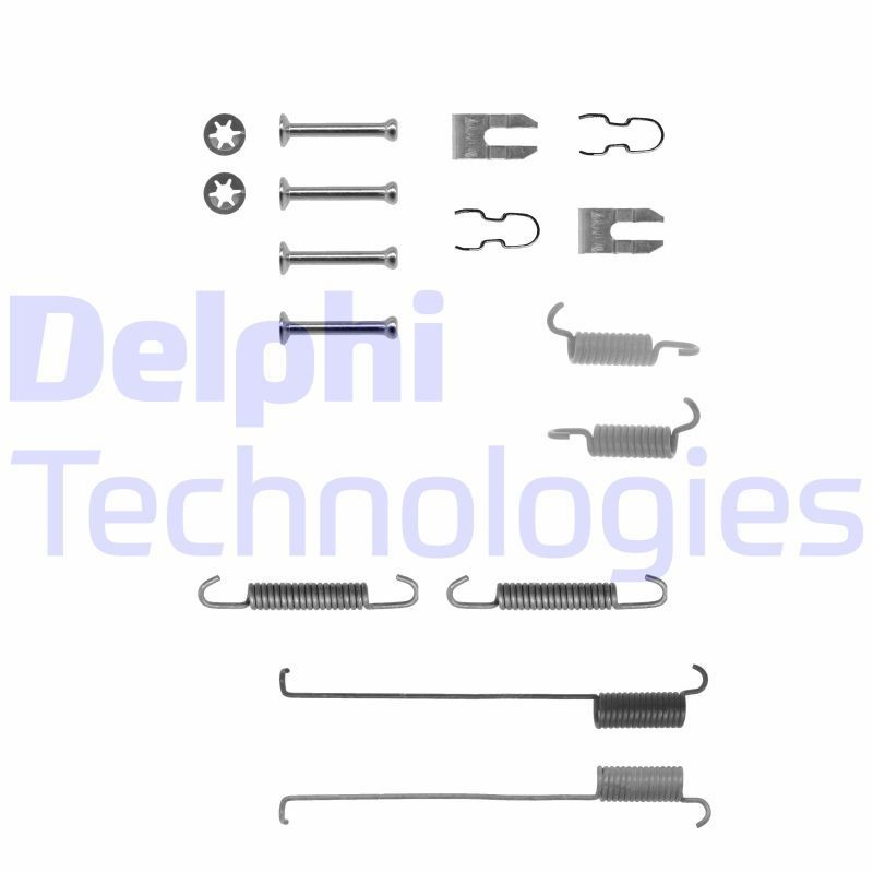 DELPHI Tilbehørssæt, bremsebakker LY1214 DELPHI LY1214 originale Ford Fiesta JH1 Tilbehørssæt bremsebakker hvad koster