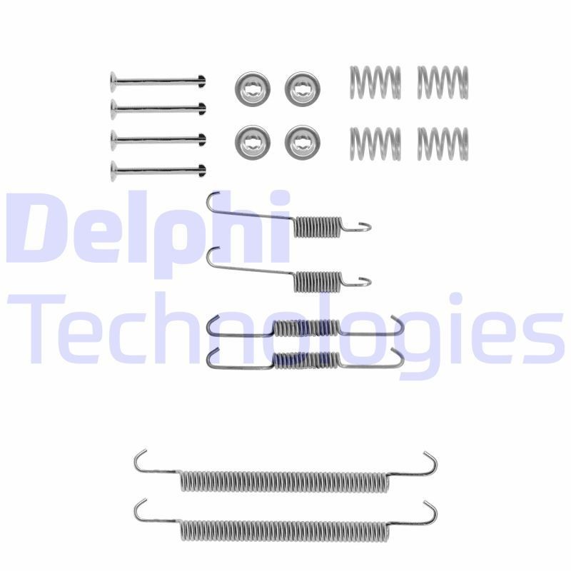 DELPHI Toebehoren, remschoen LY1232 Rem montageset DELPHI J5 LY1232 goedkoop