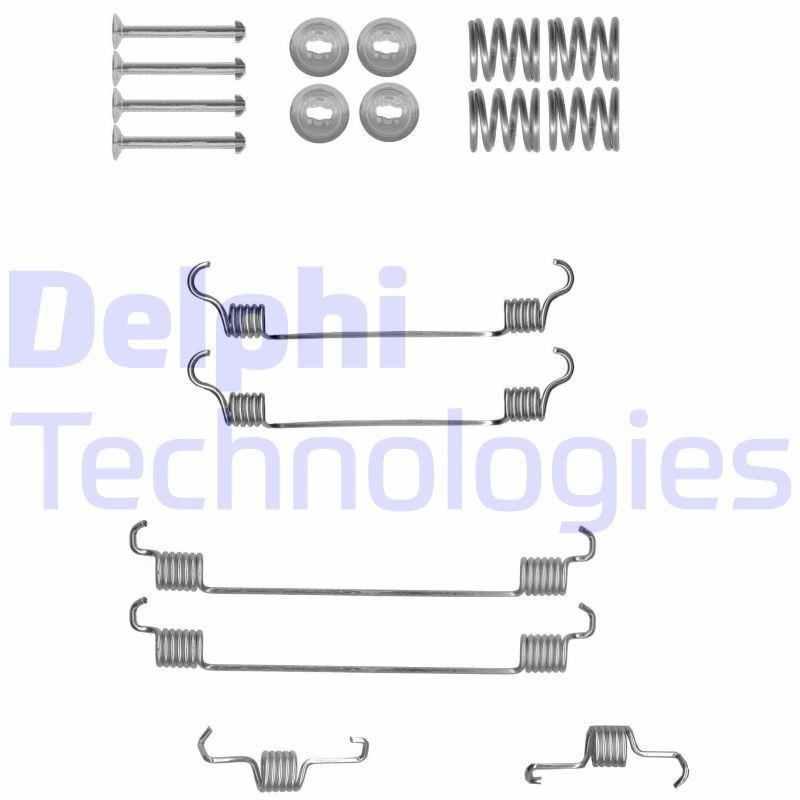 DELPHI Tilbehørssæt, bremsebakker LY1321 DELPHI LY1321 Yaris IV (_P21_, _PA1_, _PH1_) Monteringssæt til bremseklodser pris