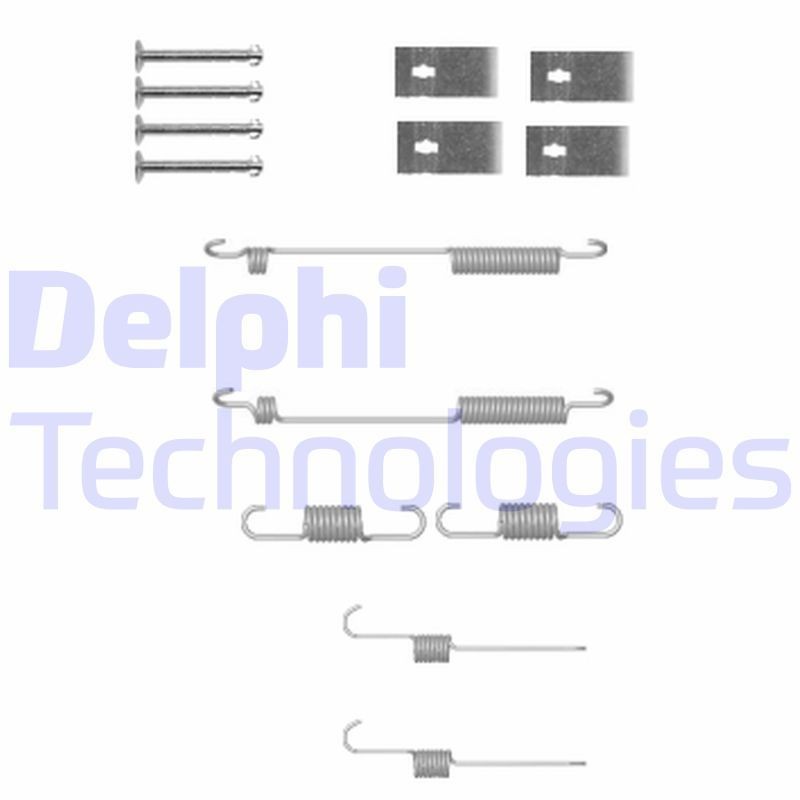 DELPHI Σετ βοηθ. εξαρτημάτων, σιαγόνες φρένου LY1332 Σετ βοηθητικα εξαρτημάτων σιαγόνες φρένου DELPHI Hyundai SANTA FE LY1332