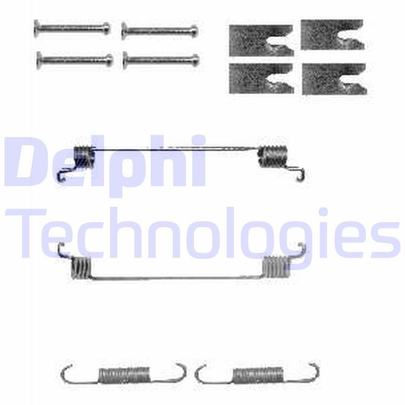 DELPHI Toebehoren, remschoen LY1342 LY1342 Rem montageset PEUGEOT J5 DELPHI