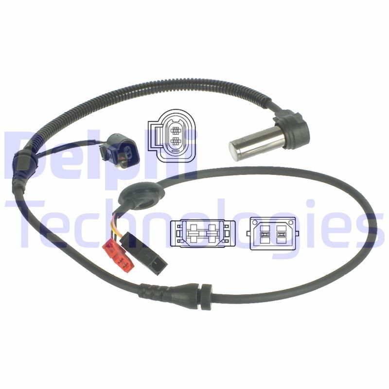 DELPHI Sensor, ABS SS20039 Hjulhastighetsfoler DELPHI Skoda FAVORIT SS20039