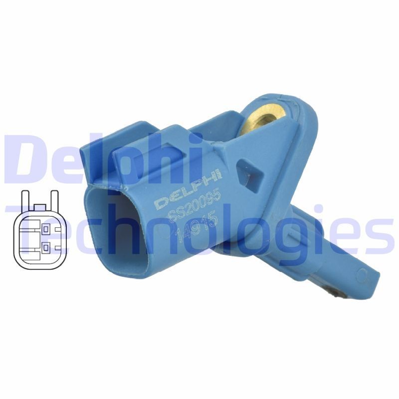 DELPHI ABS-givare SS20095 FORD sensor hjulvarvtal DELPHI SS20095