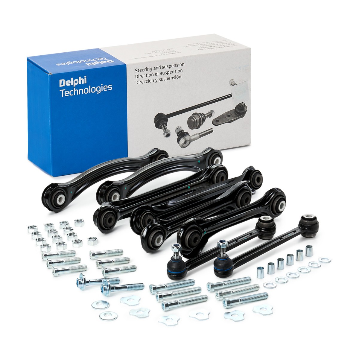 DELPHI Remkomplekts, Neatk. balstiekārtas šķērssvira TC1600KIT DELPHI TC1600KIT Montāžas komplekts neatkarīgās balstiekārtas svira Mercedes Sprinter 2t Bus lēti