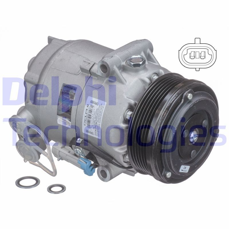 DELPHI Klimakompressor TSP0155931 pris AC kompressor Opel L48 TSP0155931 DELPHI