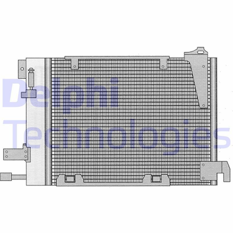 DELPHI Kondensaator, kliimaseade TSP0225221 Kliimaradiaator DELPHI Opel KADETT TSP0225221