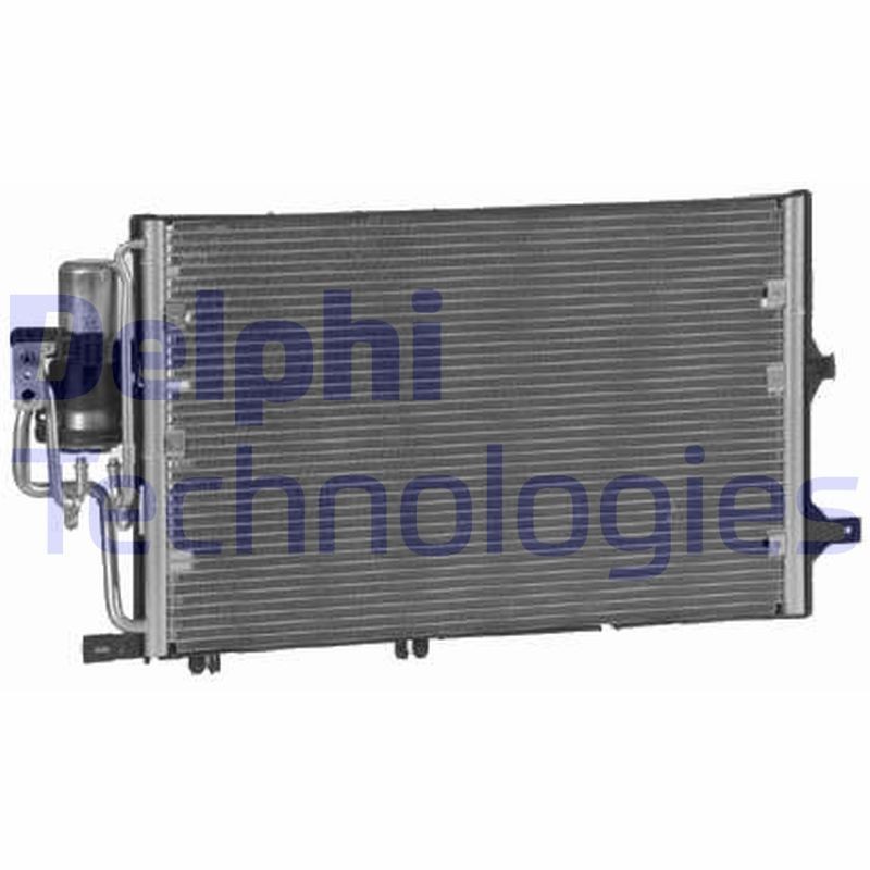 DELPHI Kondensaator, kliimaseade TSP0225504 Kliimaradiaator DELPHI Opel KADETT TSP0225504