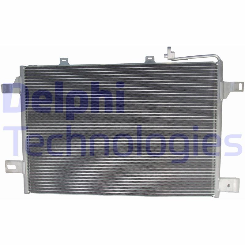 DELPHI Kondensator, klimaanlæg TSP0225562 DELPHI TSP0225562 Mercedes Vario Van AC condenser pris