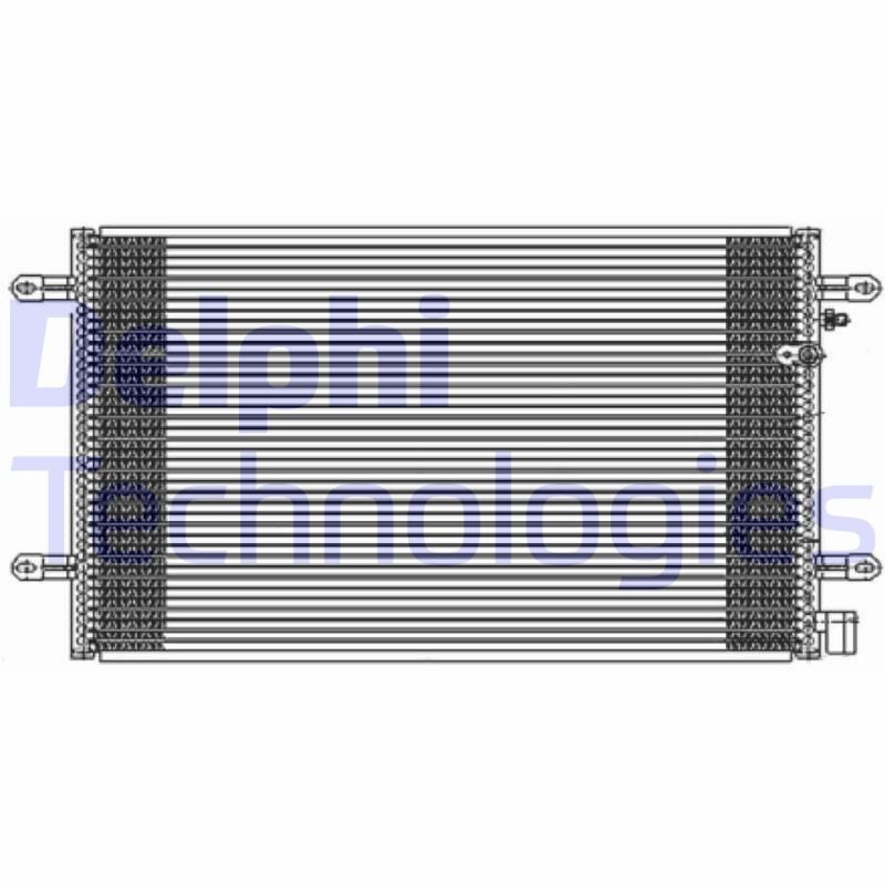 DELPHI Kondensator, klimaanlæg TSP0225591 TSP0225591 Kondensor AC DODGE NITRO DELPHI