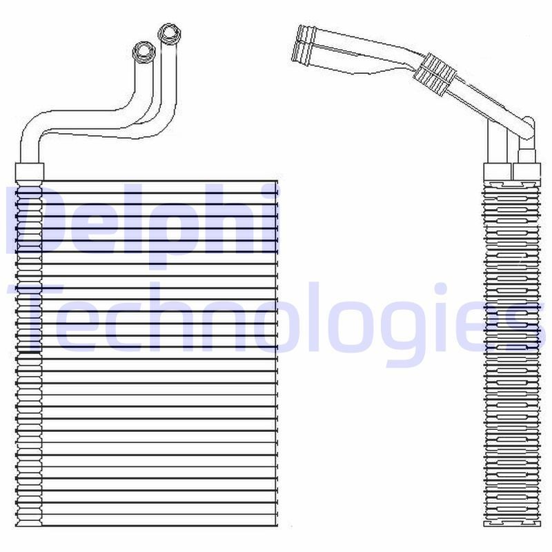 DELPHI Évaporateur de climatisation TSP0525197 Évaporateur de climatisation DELPHI PUMA TSP0525197 pas cher