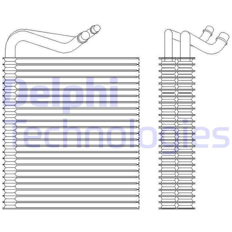 DELPHI Verdampfer, Klimaanlage TSP0525202 Klimaverdampfer DELPHI 500 / 595 / 695 TSP0525202 günstig