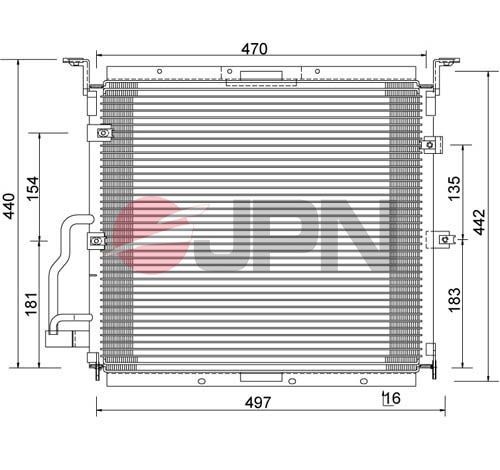 JPN Kondensator, klimaanlæg 60C9081-JPN JPN 60C9081-JPN BMW E36 Compact Aircondition kondensator til en rimelig pris