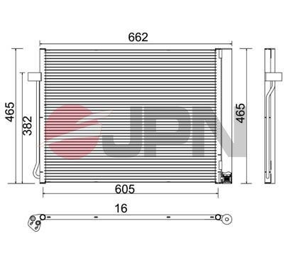 JPN Kondensator, klimaanlegg 60C9083-JPN Ac radiator JPN Alfa Romeo ALFASUD 60C9083-JPN