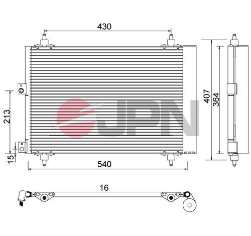 JPN Συμπυκνωτής, σύστ. κλιματισμού 60C9089-JPN Συμπυκνωτής JPN C2 60C9089-JPN φθηνά