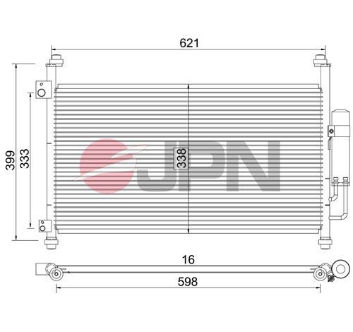 JPN Condenseur, climatisation 60C9101-JPN Condenseur de climatisation JPN X5 60C9101-JPN pas cher