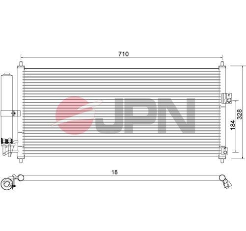 JPN Skraplacz, klimatyzacja 60C9109-JPN Klimatyzacja Nissan Almera N16: Skraplacz, klimatyzacja JPN 60C9109-JPN
