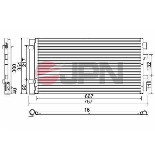 JPN Condenseur, climatisation 60C9128-JPN BMW X5 Condenseur JPN 60C9128-JPN