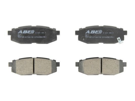 ABE Piduriklotsid C27004ABE Pidurikattekomplekt, ketaspidur ABE OUTBACK C27004ABE odav