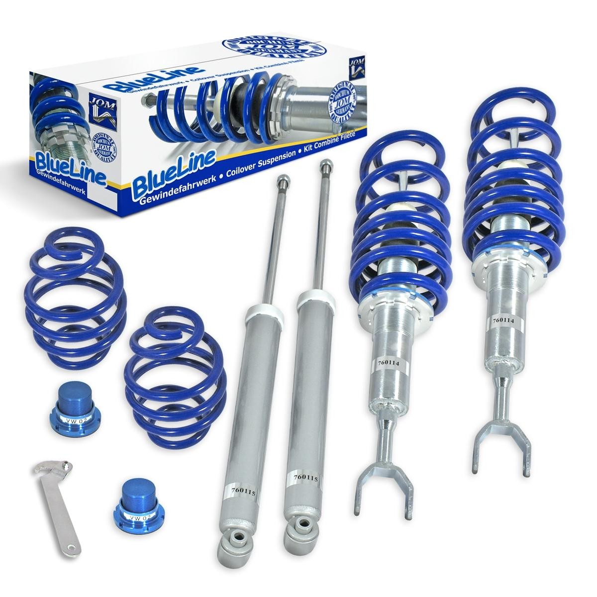 JOM Jeu de suspensions, ressorts / amortisseurs 741008 Mini COUNTRYMAN Suspension sport JOM BlueLine 741008