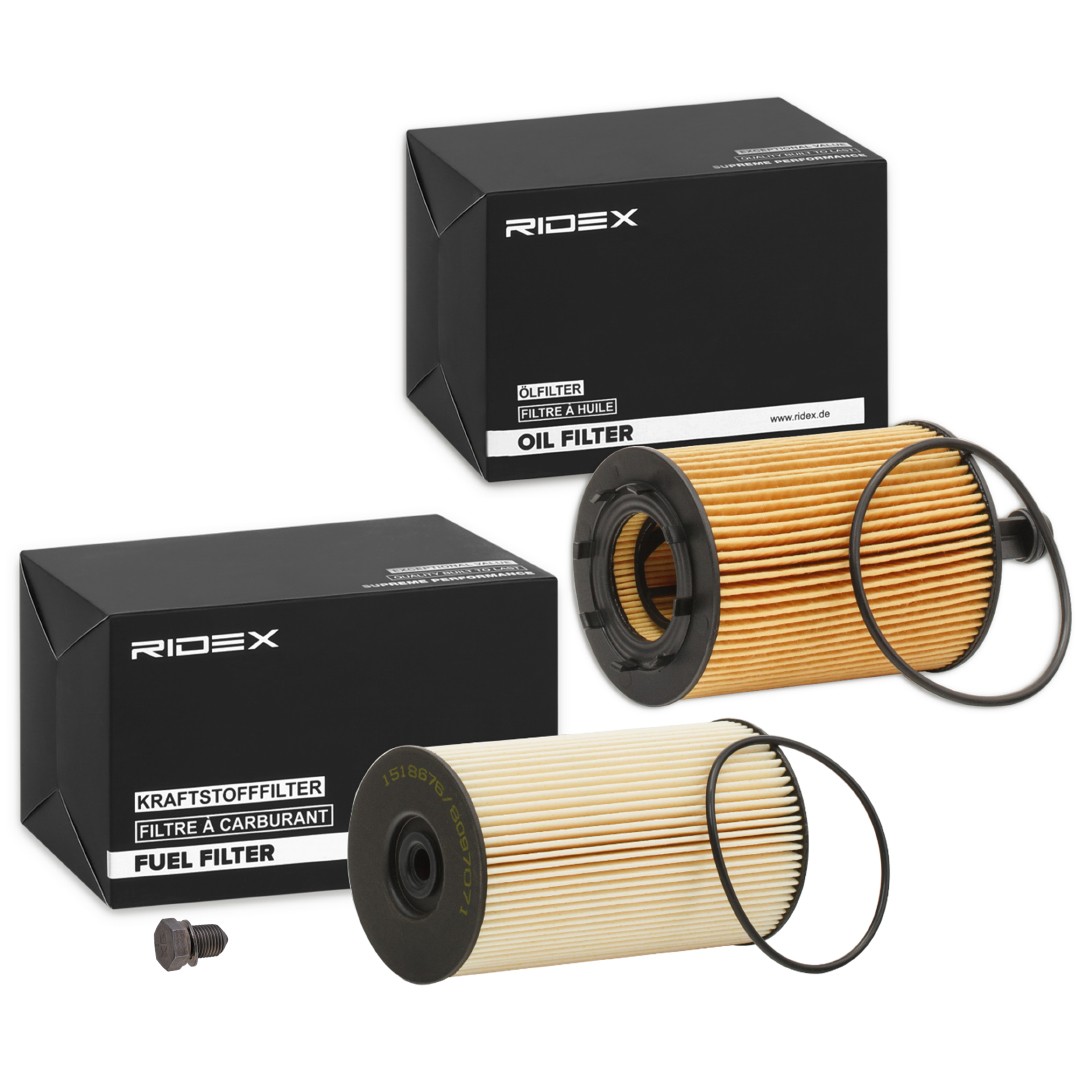 RIDEX Filtersett 4055F34711 4055F34711 Filtersett SKODA FABIA RIDEX