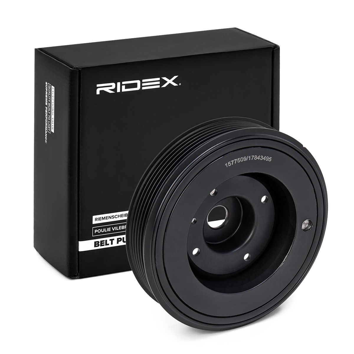 RIDEX Krukaspoelie 3213B0254 3213B0254 Krukas, poelie Volkswagen AMAROK RIDEX