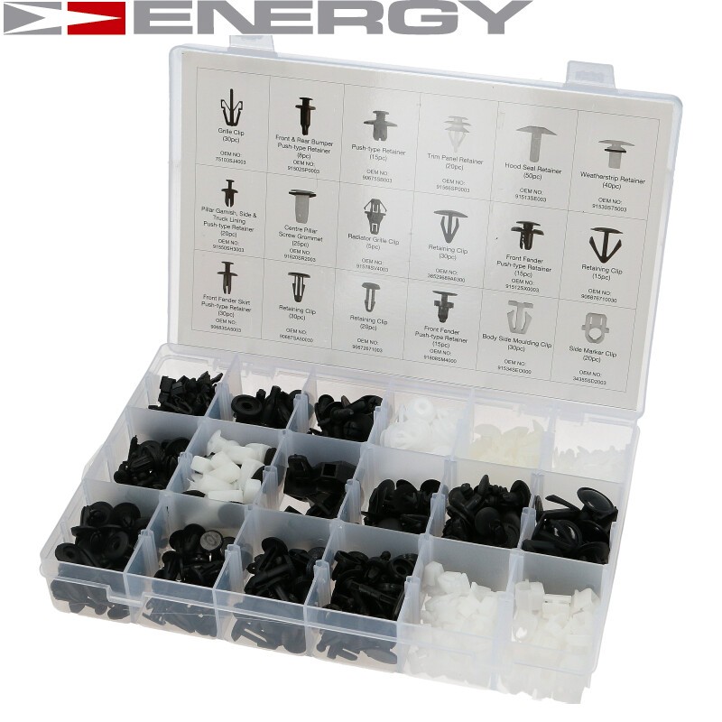 ENERGY Holding Clip Set, body NE00756 NE00756 ENERGY bumper brackets for FORD FOCUS