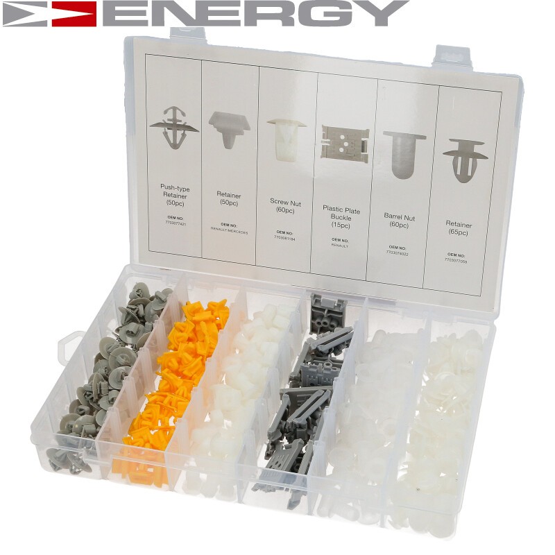 ENERGY Kinnitusklippide komplekt, kere NE00770 Kinnitus põrkeraud ENERGY Volvo V50 NE00770