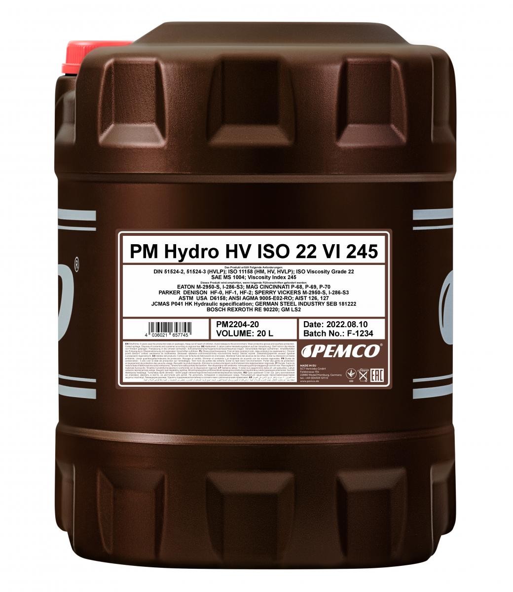 PEMCO Hydraulic Oil PM2204-20 PORSCHE PEMCO hydraulic oil PM2204-20