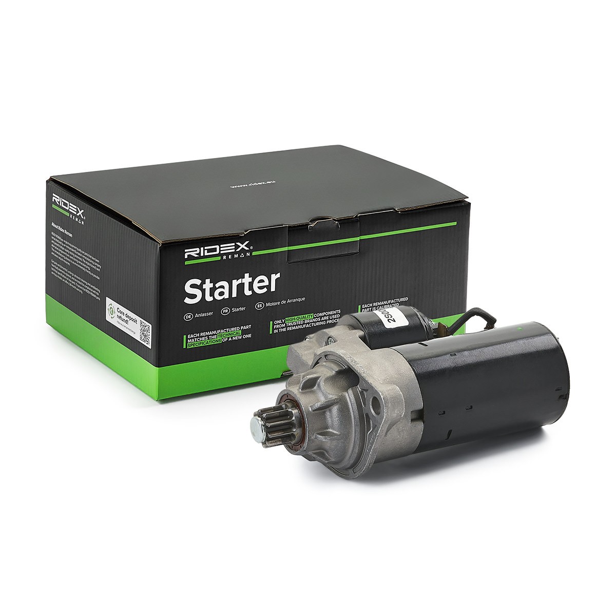 RIDEX REMAN Štartér 2S0038R Štartér RIDEX REMAN Skoda CITIGO 2S0038R