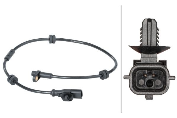 HELLA Devējs, Riteņu griešanās ātrums 6PU 012 679-631 ABS devējs HELLA FUSION 6PU 012 679-631 lēti