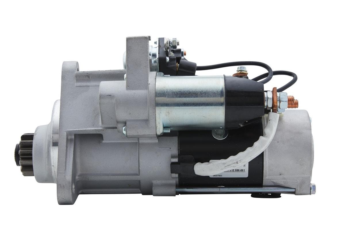 HELLA Käynnistysmoottori 8EA 012 586-691 Käynnistysmoottori HELLA 24V, 5,5kW, Hampaita: 12, Ø 92 mm