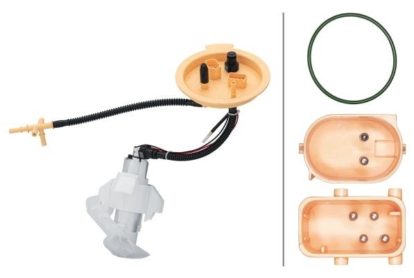 HELLA Polttoaineen syöttöyksikkö 8TF 358 302-931 8TF 358 302-931 HELLA Siirtopumppu (diesel ja bensa) SAAB 900