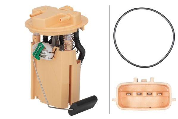 Brændstof, føderdel HELLA 8TF 358 303-011 HELLA 8TF 358 303-011: Brændstofpumpe Renault Symbol 1999