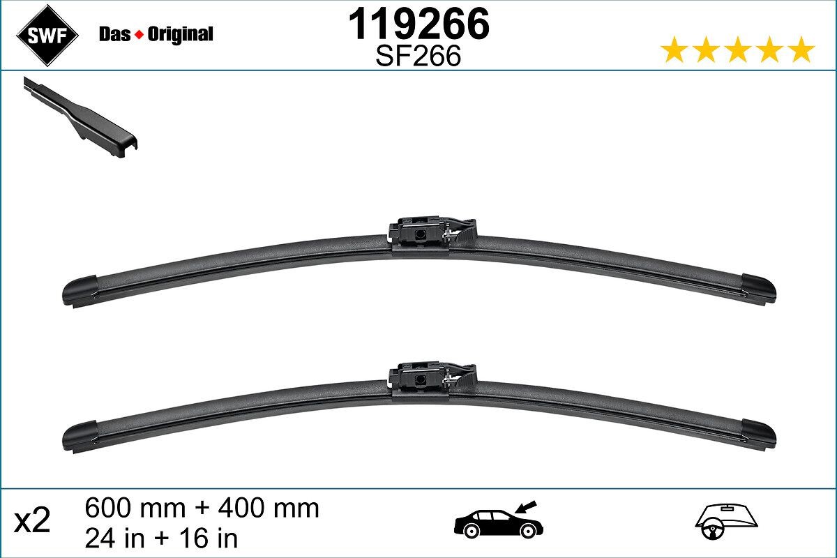 SWF Tergicristalli 119266 119266 costo Spazzole tergicristallo SWF RENAULT MEGANE