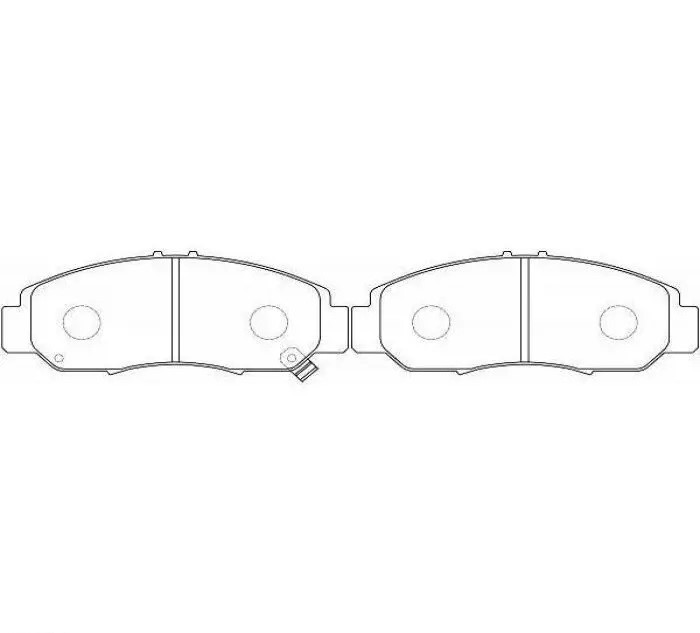 VALEO Bremseklosser 302468 Klosser VALEO Honda CIVIC 302468