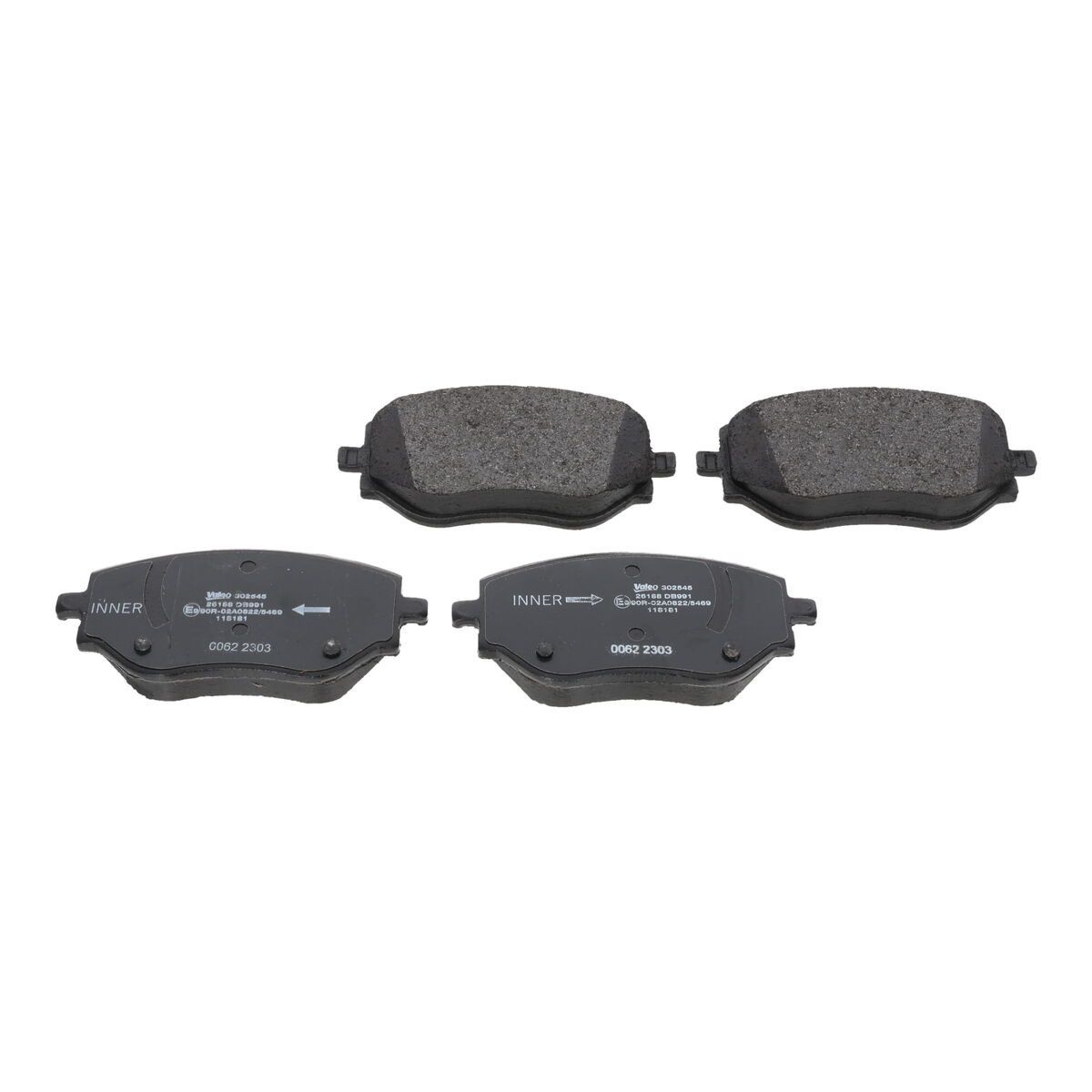 VALEO Piduriklotsid 302545 302545 Piduriklotsid VALEO MITSUBISHI L300 / DELICA