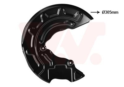 VAN WEZEL Stænkskærm, bremseskive 0359372 Ankerplade VAN WEZEL ALLROAD 0359372 billig