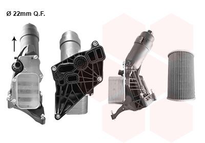 VAN WEZEL Ölkühler 06013768 06013768 Wärmetauscher, Öl SSANGYONG REXTON VAN WEZEL kaufen