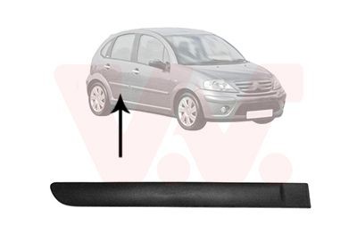 VAN WEZEL Friso, porta 0925406 Jogo de frisos SKODA VAN WEZEL 0925406