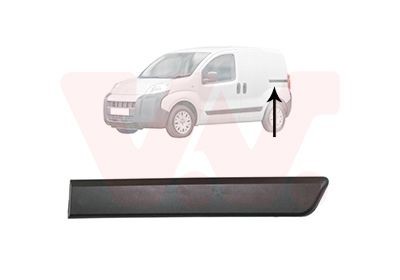 Apdare- / Aizsarguzlika, Sānu siena VAN WEZEL 0976429 VAN WEZEL 0976429: Apdare aizsarguzlika durvis Citroen NEMO 2016