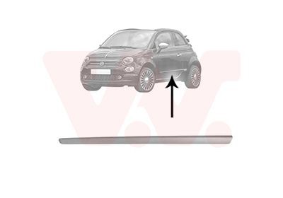 Baguette et bande protectrice, porte VAN WEZEL 1604427 VAN WEZEL 1604427 Baguette de porte Fiat 500 2013