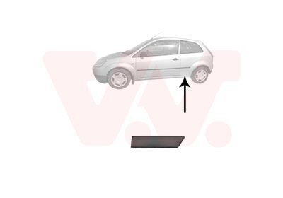 VAN WEZEL Prydnads- / Skyddlist, sidovägg 1806429 1806429 Dörrlister VAN WEZEL FORD MAVERICK