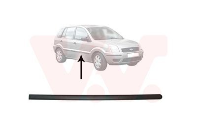 VAN WEZEL Prydnads- / Skyddlist, dörr 1810424 1810424 VAN WEZEL kromlister FORD MAVERICK