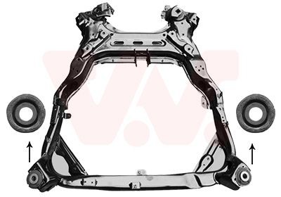 VAN WEZEL Pomocný rám / Nosič agregátov 2754690 cena Nápravnica MAZDA 2754690 VAN WEZEL