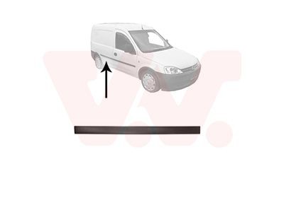 VAN WEZEL Διακοσμητική / προστατευτική λωρίδα, πόρτα 3789426 VAN WEZEL 3789426 Φάσα πόρτας Citroën CX γνήσια