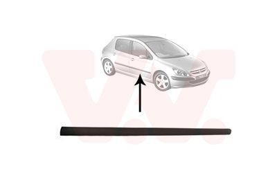 VAN WEZEL Prydnads- / Skyddlist, dörr 4040404 VAN WEZEL 4040404 Dörrlister Peugeot 106 2 original