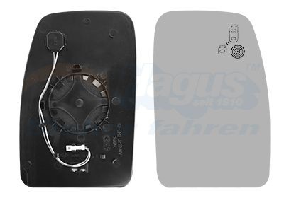 VAN WEZEL Spiegelglas, Außenspiegel 4388838 4388838 Spiegel RENAULT 25 VAN WEZEL kaufen
