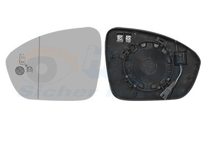 VAN WEZEL Vetro specchio, specchio esterno 4407835 VAN WEZEL 4407835 Vetro specchietto retrovisore RENAULT Megane 4 Grandtour prezzo