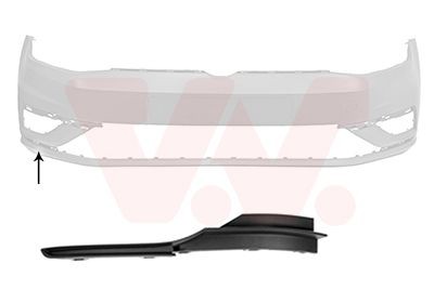 VAN WEZEL Διακοσμητική / προστατευτική λωρίδα, προφυλακτήρας 5775582 VAN WEZEL 5775582 Κάλυμμα, προφυλακτήρας Peugeot 2008 γνήσια